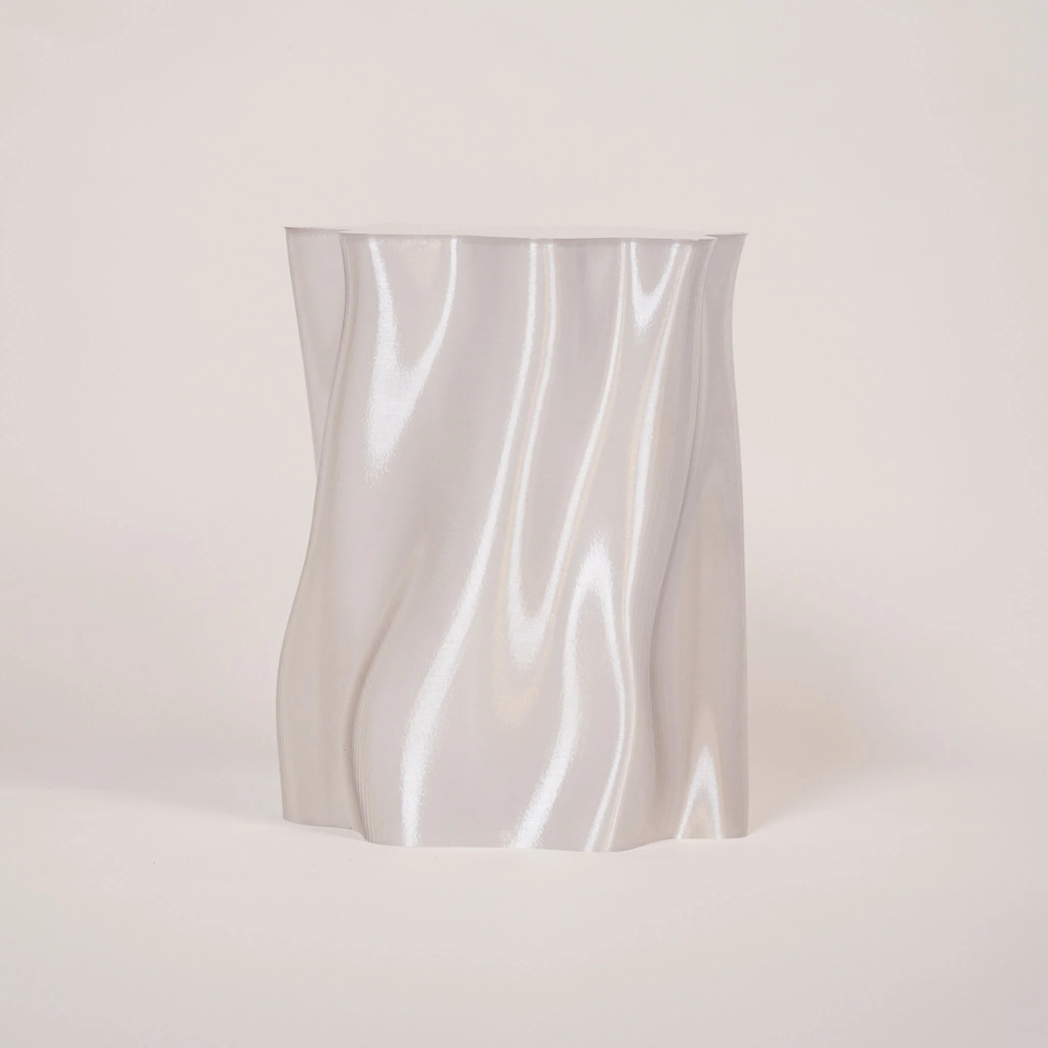 SPECIAL STUDIO Lulu Stool, Medium H45cm, Clear Gloss