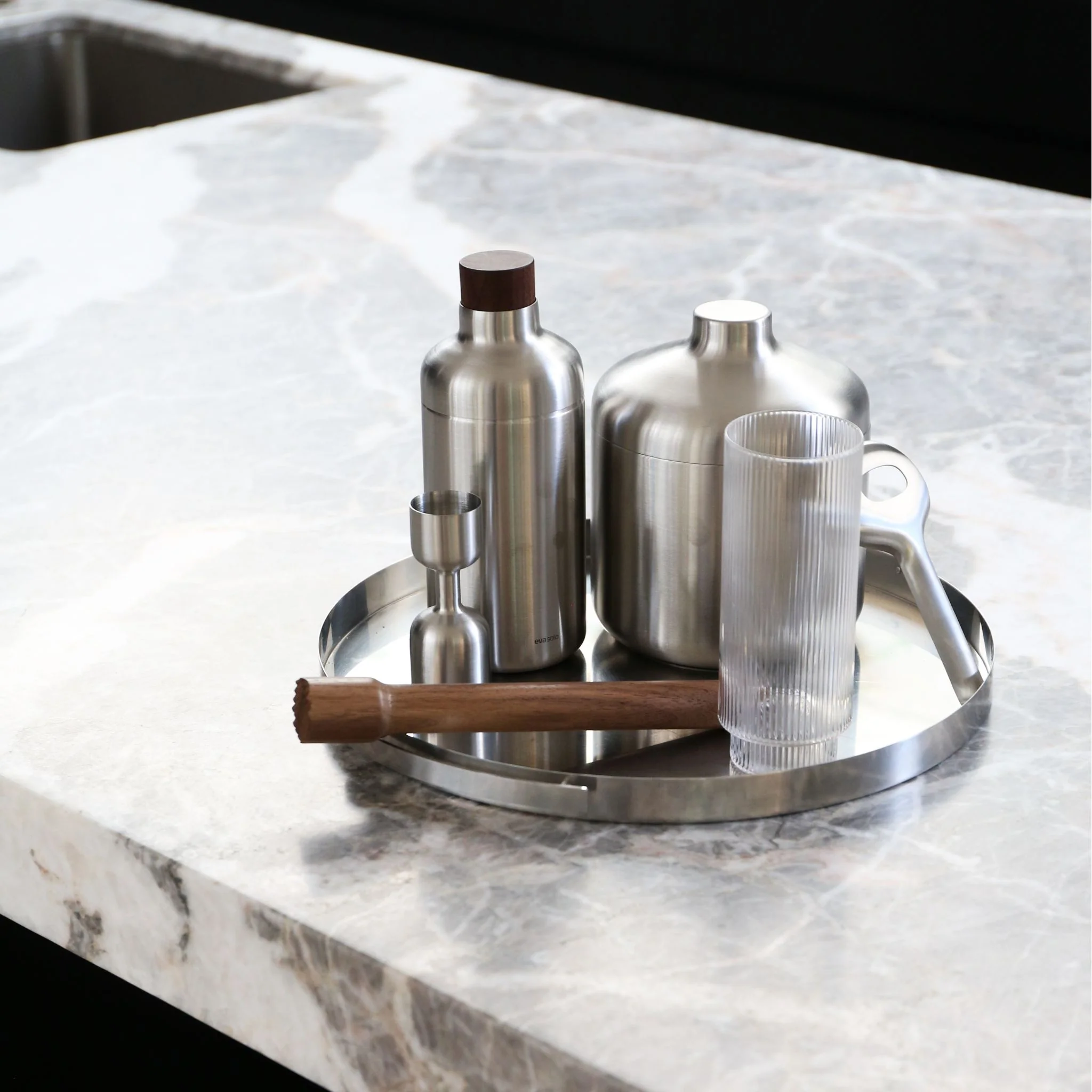 STELTON ARNE JACOBSEN Cylinda Serving Tray 33.5cm - Image 2