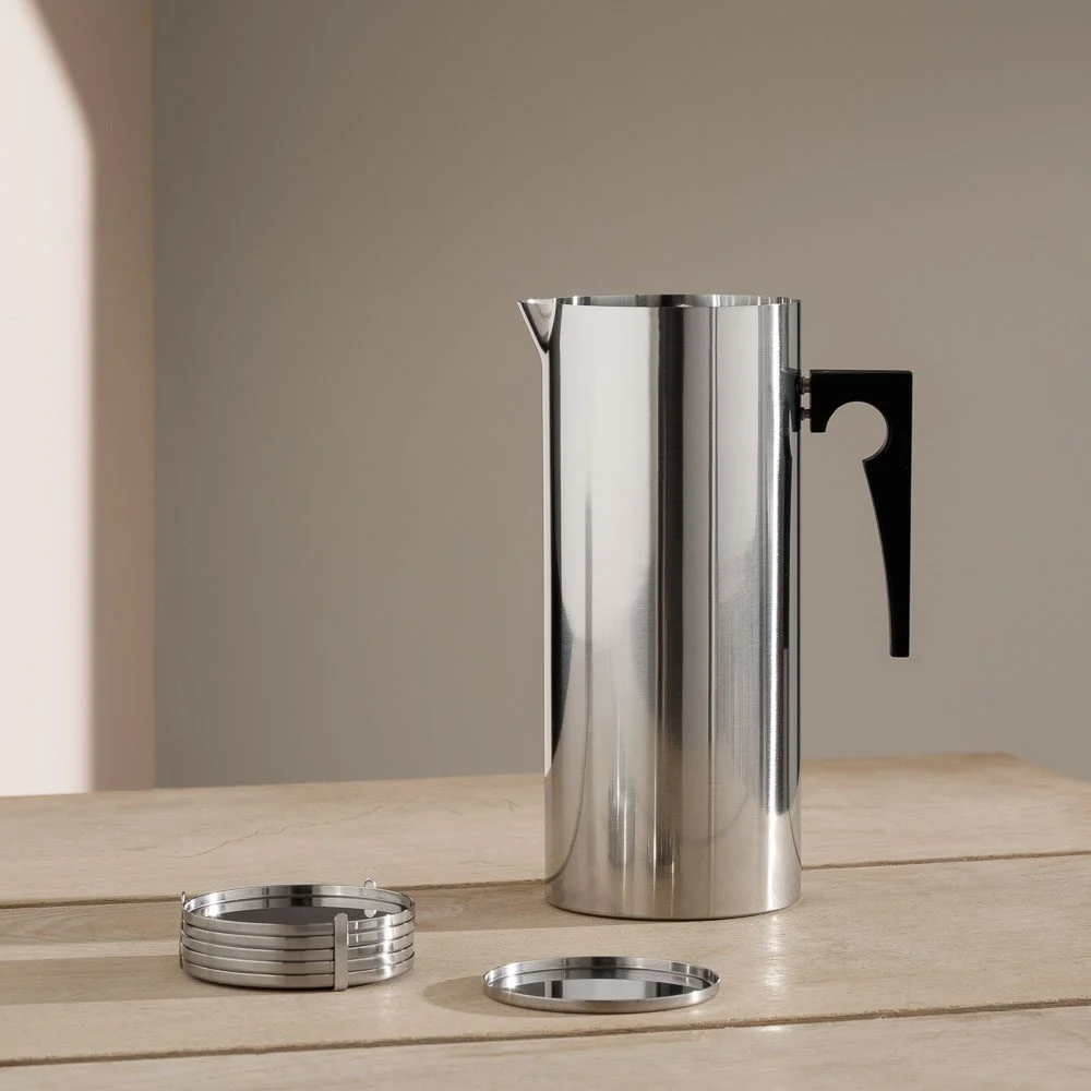 STELTON ARNE JACOBSEN Cylinda Water Jug w/ Icelip 2L - Image 2