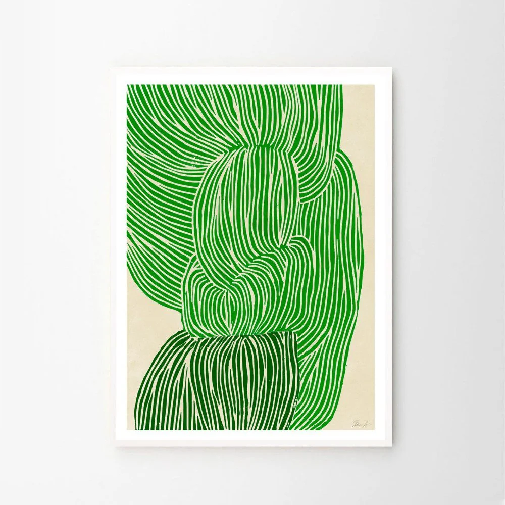 THE POSTER CLUB Rebecca Hein, Green Ocean Art Print, A5