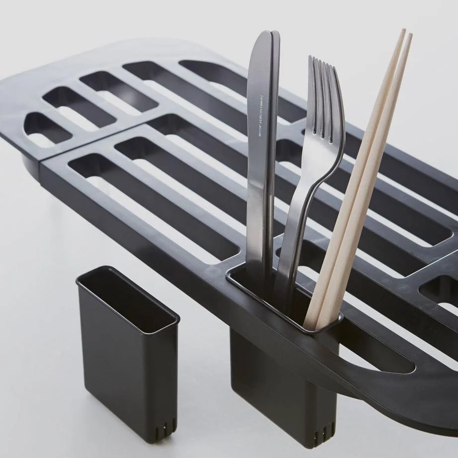 YAMAZAKI Tower Sink Drainer / Dish Rack Black - Image 2