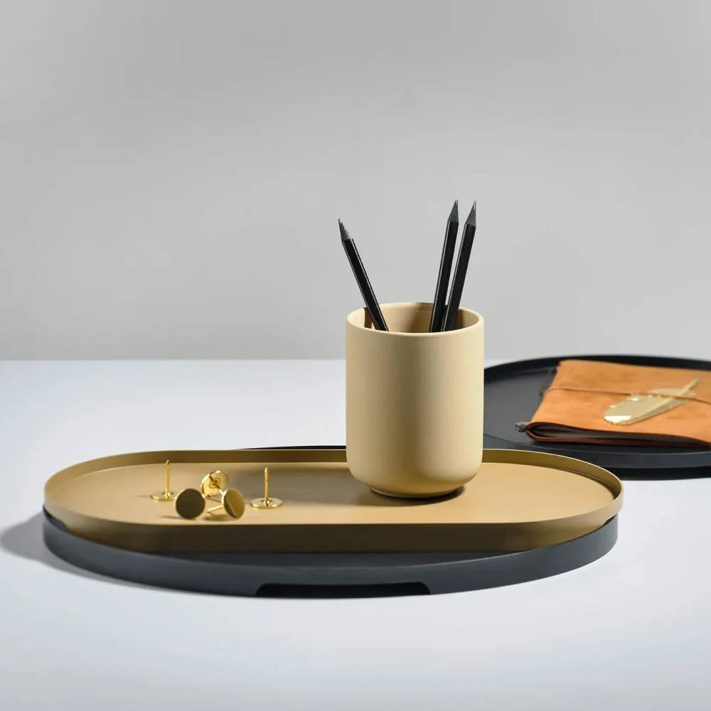 ZONE DENMARK Singles Tray, Oval, (D)35x23cm, Black - Image 2